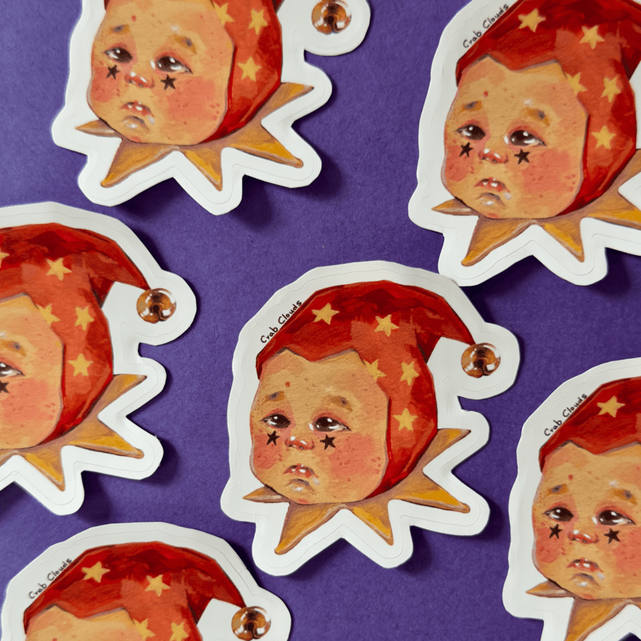 Elise Baby Clown – Sticker - Image 2